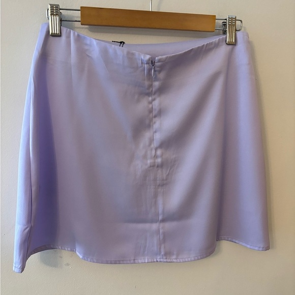 NWT We Wore What Lavender Satin Slip Skirt - Picture 4 of 5